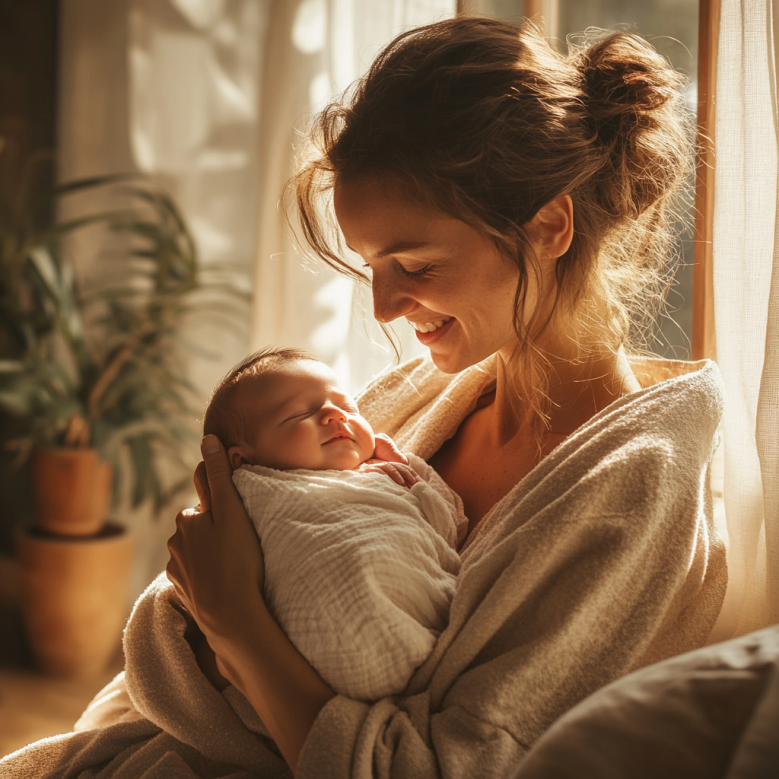 buzik3992 A beautiful young mother holding her newborn baby sof ca65934d 3dee 476e 86a5 77bd0f653214