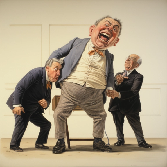 buzik3992 caricature 2 officials hold a man by the legs and sha 2264c7bc 8747 4ef1 aa77 30c383ef17ab